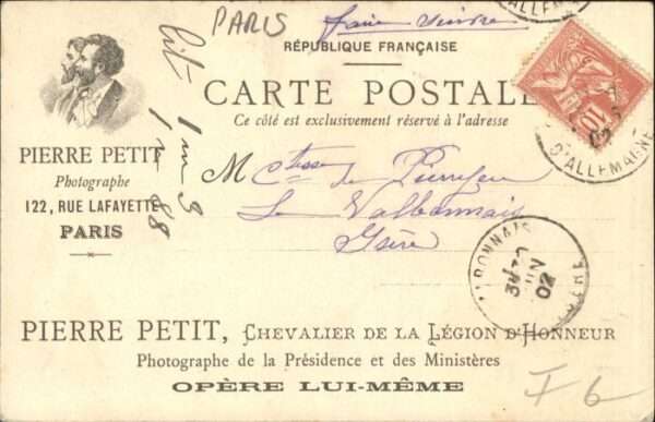 Paris [Handschriftlich] Mexique Pferd Palais – Bild 2
