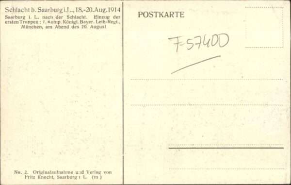 Saarburg Lothringen Schlacht Pferd – Bild 2