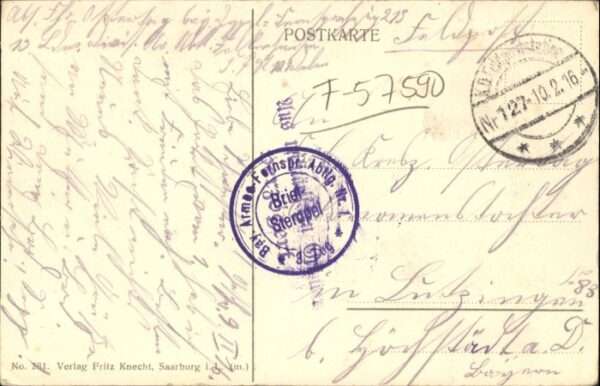 Aulnois-sur-Seille Zerschossene Mühle Brücke – Bild 2
