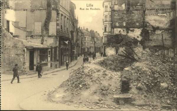 Lille Nord Lille Rue Roubaix Zerstört