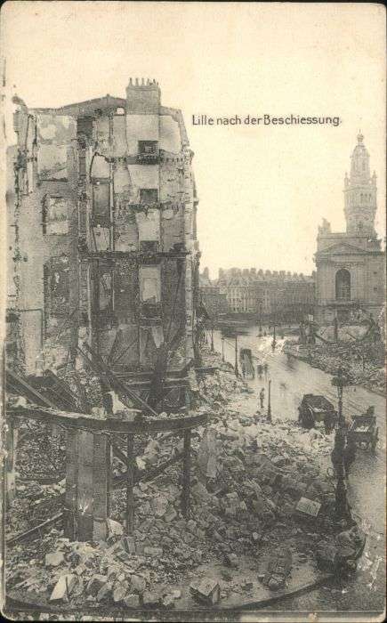 Lille Nord Lille Beschiessung