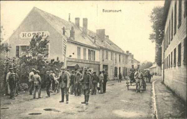Bazancourt Marne Hotel Soldaten