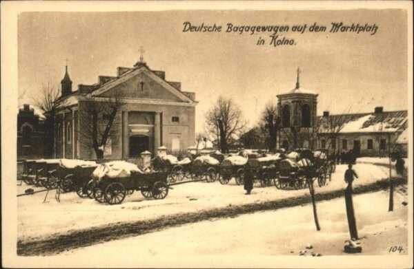 Kolno Bagagewagen Marktplatz
