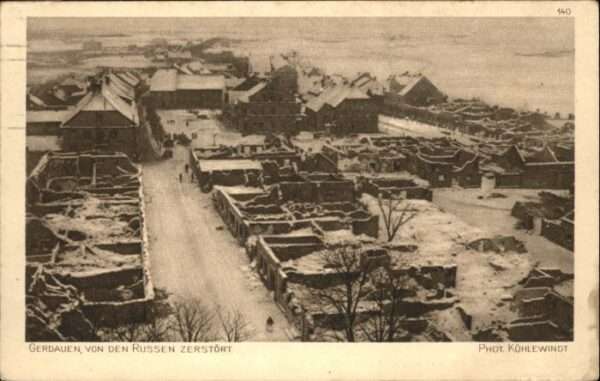 Gerdauen Ostpreussen Zerstörung