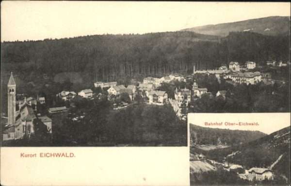 Eichwald Tschechien Eichwald Bahnhof Ober-Eichwald