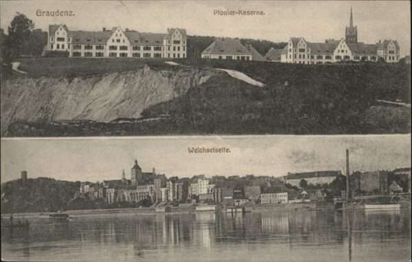 Graudenz Westpreussen Graudenz Pionier Kaserne Weichsel