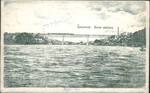 Grodno Hrodna Belarus Grodno Bahn Brücke