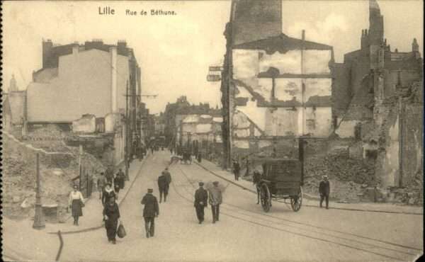 Lille Nord Lille Rue Bethune Zerstörung