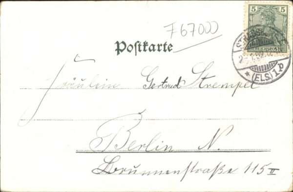 Strasbourg Alsace Strassburg_Elsass Litho – Bild 2
