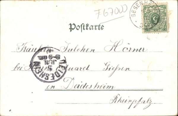 Strasbourg Alsace Strassburg_Elsass Garnisonkirche Litho – Bild 2