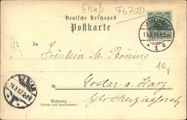 Strasbourg Alsace Strassburg_Elsass Tracht Litho – Bild 2