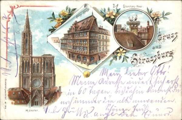 Strasbourg Alsace Strassburg_Elsass Münster Altes Haus St