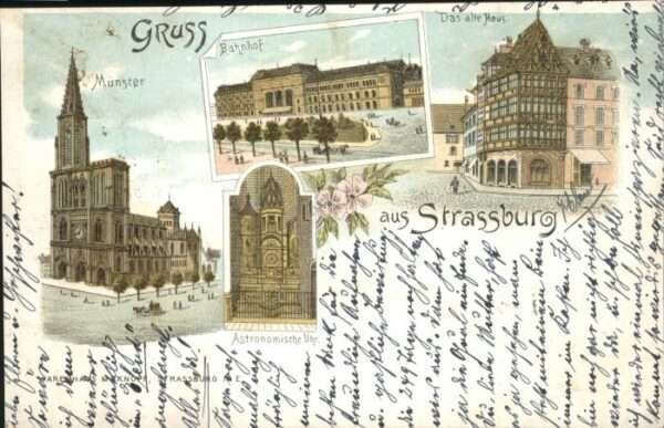 Strasbourg Alsace Strassburg_Elsass Münster Bahnhof Astro