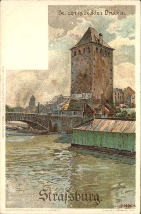 Strasbourg Alsace Strassburg_Elsass Gedeckte Brücken Küns