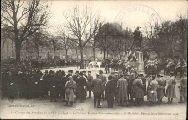 Metz  57 Moselle Metz Groupe Notables Troupes Francaises