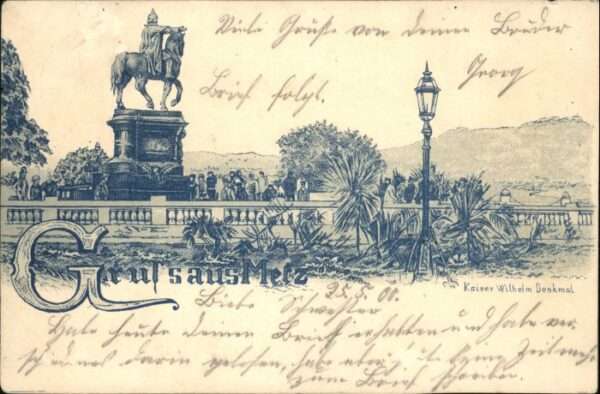 Metz  57 Moselle Metz Kaiser Wilhelm Denkmal Litho
