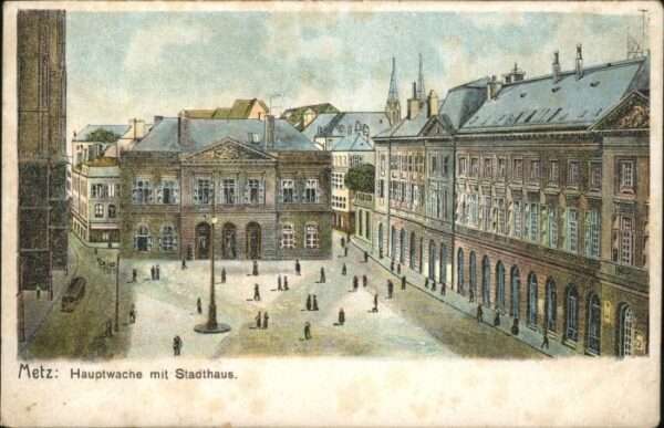 Metz  57 Moselle Metz Strassenbahn Hauptwache Stadthaus