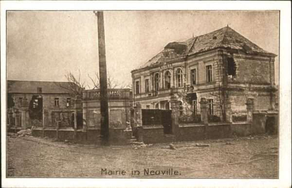 Neuville  Nord La 59 Nord Neuville Mairie Zerstörung