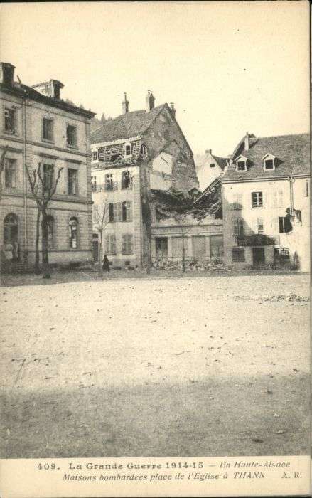 Thann Maison Bombradees Place Eglise Zerstöru
