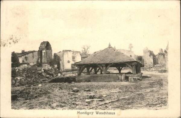 Montigny Meurthe-et-Moselle Montigny Waschhaus Zerstörung
