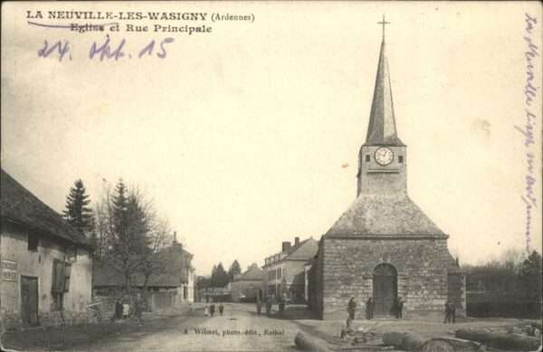 La Neuville-les-Wasigny Ardennes Eglise Rue Principale