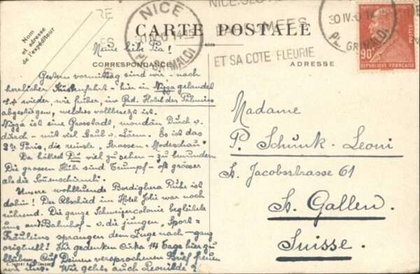 Nice Alpes Maritimes Nice Grand Hotel Palmiers Boulevard Vic – Bild 2