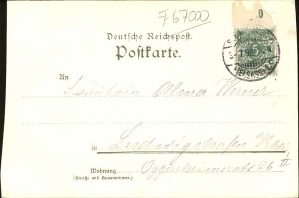 Strasbourg Alsace Strassburg_Elsass Münster Litho Tracht – Bild 2