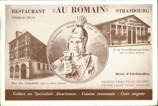 Strasbourg Alsace Strasbourg Restaurant Au Romain Rue Cha