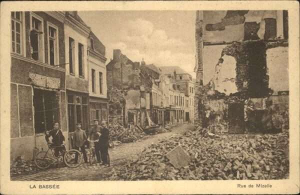 La Bassee Rue Mizelle Zerstörung Soldat