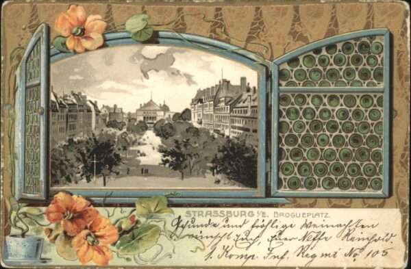 Strasbourg Alsace Strassburg_Elsass Broglieplatz Prägedru