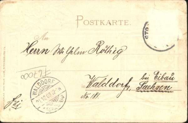 Strasbourg Alsace Strassburg_Elsass Broglieplatz Prägedru – Bild 2
