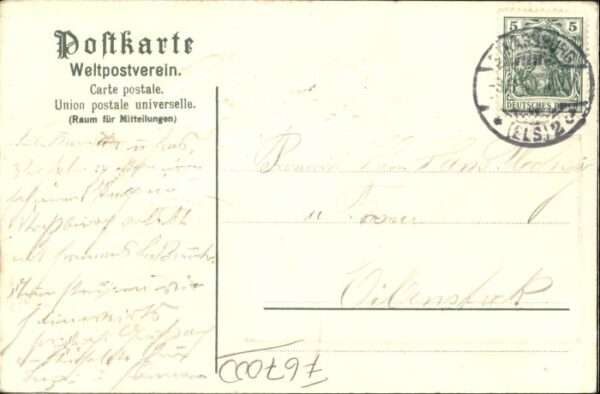Strasbourg Alsace Strassburg_Elsass Tracht Prägedruck – Bild 2
