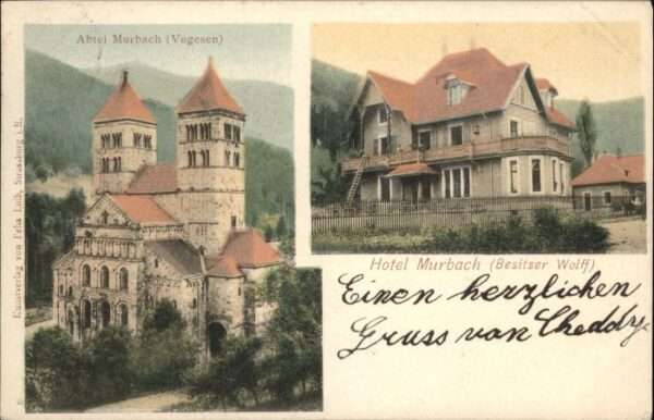 Murbach Elsass Vogesen Abtei Hotel