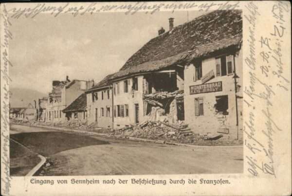 Sennheim Zerstörung