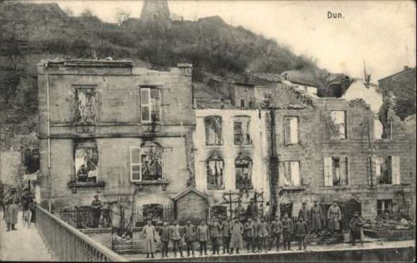 Dun-sur-Meuse Dun Soldaten Zerstörung