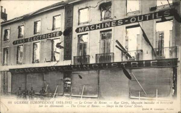 Reims Champagne Ardenne Reims Rue Ceres Zerstörung