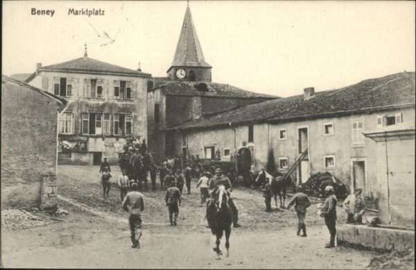 Beney-en-Woevre Marktplatz Soldaten