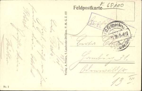 Moncheutin Argonnerwald Grosse Heeresstrasse – Bild 2