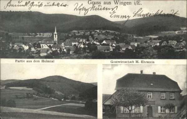 Wingen Wissembourg Heimtal Gastwirtschaft M. Ehrstein