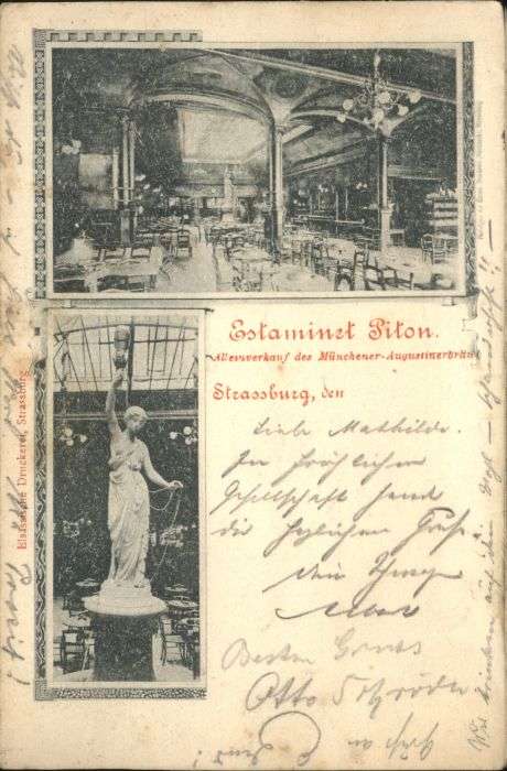 Strasbourg Alsace Strassburg_Elsass Estaminet Piton
