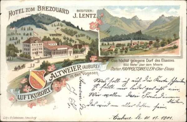 Rappoltsweiler Haut Rhin Elsass Rappoltsweiler Altweiler Hotel Brezouar
