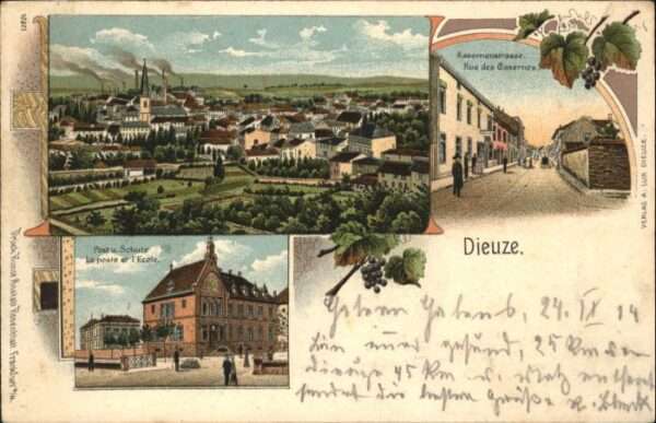 Dieuze Litho  Post Schule