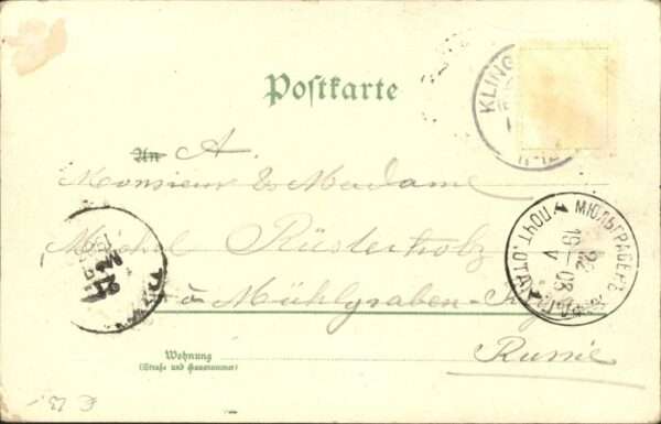 Klingenthal Bas Rhin Elsass Litho Gasthaus Schwanen – Bild 2