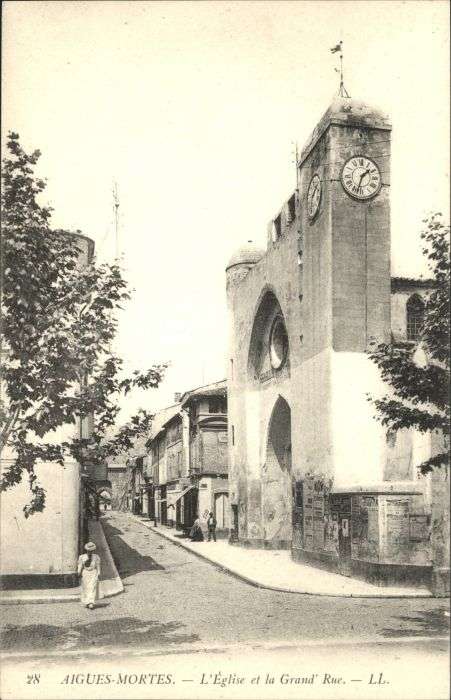 Aigues-Mortes Eglise Grand  Rue