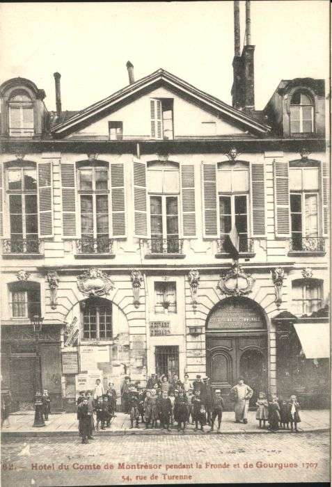 Paris [handschriftlich] Hotel Comte Montresor
