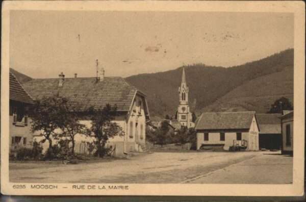 Moosch Haut Rhin Alsace Moosch Rue Mairie