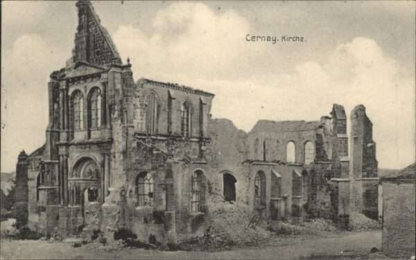 Cernay Eure-et-Loir Kirche Zerstörung