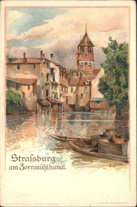Strasbourg Alsace Strassburg_Elsass Zornmühlkanal Künstle