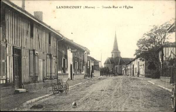 Landricourt Marne Grande Rue Eglise