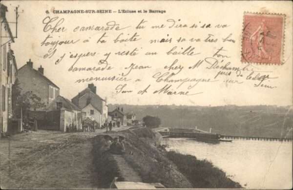 Champagne-sur-Seine Ecluse Barrage